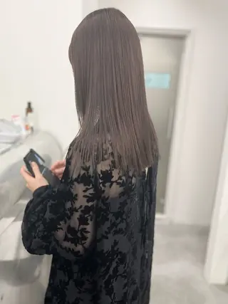 セミロング カラー KEPKA ヤマグチ 天神 今泉のヘアスタイル