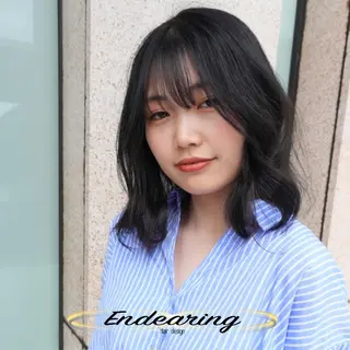 カラー Endearing 銀座/レイヤーカットのヘアスタイル