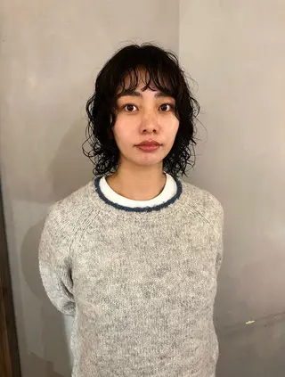 パーマ パーマ/ボブ,ロング ヤマシタミウ🌀のヘアスタイル