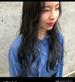 ロング カラー イメチェン美容師⭕️ 富永健太のヘアスタイル