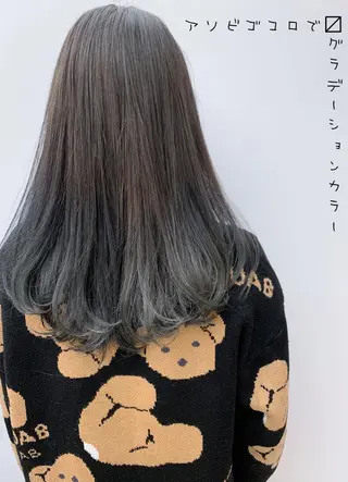 セミロング カラー 縮毛矯正×髪質改善 店長　DAITOのヘアスタイル