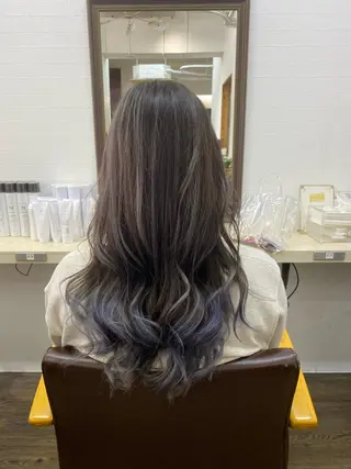 ロング カラー 🎀艶ブリーチカラー 🎀Fan.🎀秋山のヘアスタイル