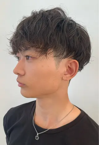 ショート パーマ メンズ イーストハムネオ高木 亮人🌿のヘアスタイル