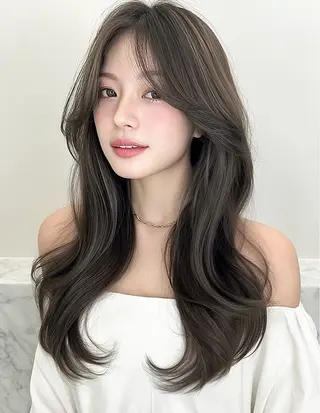 セミロング 天神橋筋　髪質改善 縮毛矯正　中川将彰のヘアスタイル