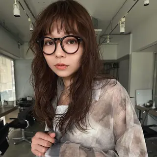 ロング 透明感カラー/似合わ せカット/大島実加永のヘアスタイル