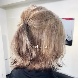 ショート カラー 🌈艶ハイトーン🌈 心を込めます🤝涼介のヘアスタイル