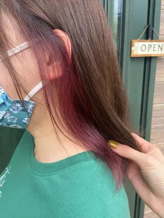 ミディアム Lepps れいなのヘアスタイル