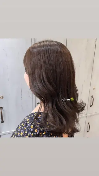 ミディアム 顔周りカット/ 似合わせ/momo/のヘアスタイル