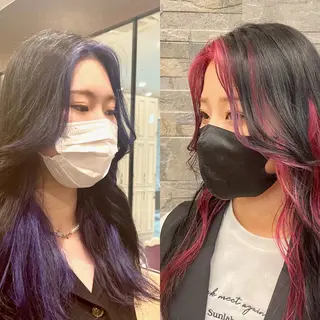 セミロング 梅田美容室/ ウルフカットのヘアスタイル