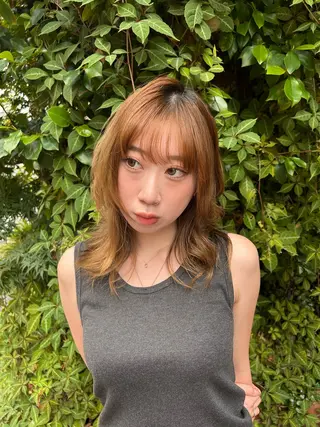 セミロング レイヤー特化✂️ カラー/yukaのヘアスタイル