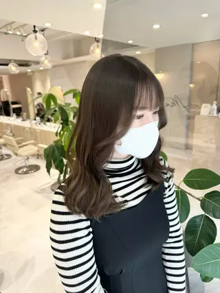 ミディアム カラー ブリーチなし/透明感 カラー🕊️坂入上総のヘアスタイル