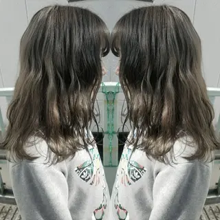 ミディアム 今中 小百合のヘアスタイル