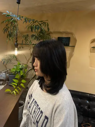 ミディアム カラー ヘアアレンジ 🌚モデル募集60% off:Fuka🌝のヘアスタイル