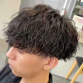ミディアム パーマ ヘアアレンジ メンズ fifth 石川 凪のヘアスタイル