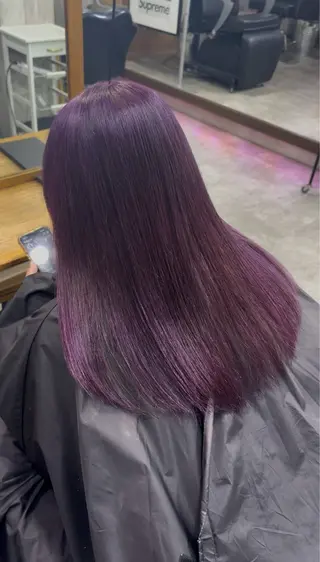 セミロング uda 抜きっぱなし /最高級エクステのヘアスタイル