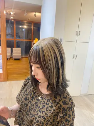 ショート カラー 縮毛矯正とレイヤー カット/杉村凜汰郎のヘアスタイル