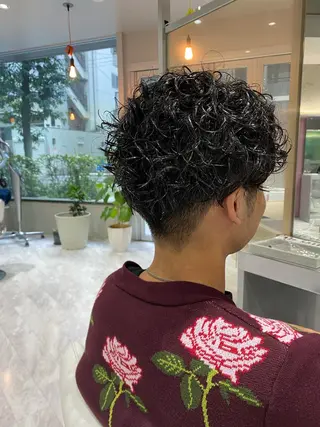 ショート パーマ メンズ Riganuts王子 Hayato✂︎のヘアスタイル