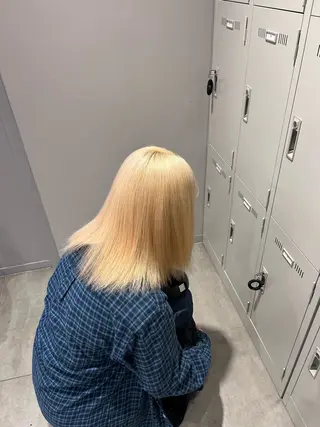 カラー 透明感ベージュ🤎 ナチュラルレイヤーのヘアスタイル