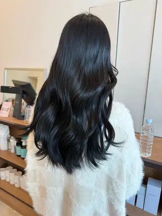 ロング カラー KEYMAN MEGUMIのヘアスタイル