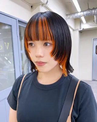ミディアム レディースパーマ モデル募集RIKOのヘアスタイル