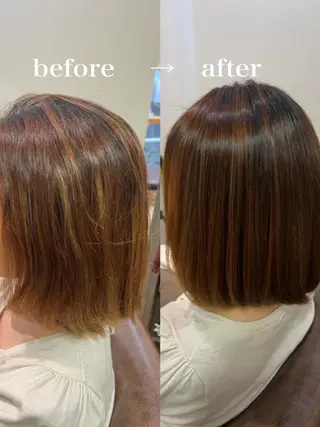 ミディアム miku 三ノ輪のヘアスタイル