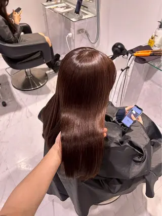 ロング 韓国ワンホン透明感 カラー✨🖤ここあのヘアスタイル