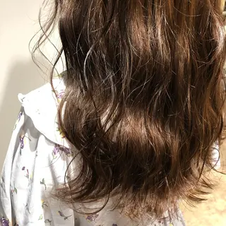 セミロング ヘアアレンジ 透明感カラー/レイヤ ーカット/Maoのヘアスタイル