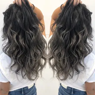 ロング カラー 鍵谷 公宏のヘアスタイル