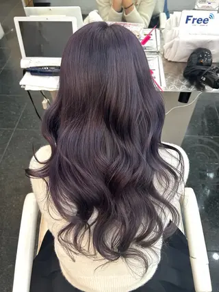 ロング カラー ガーリー×韓国🎀 ⟡.·天野結良⟡.·のヘアスタイル