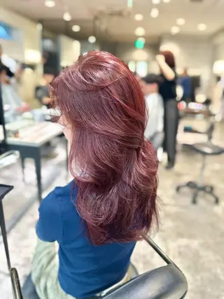 ロング カラー ヘアアレンジ _WHITE 難波本店のヘアスタイル