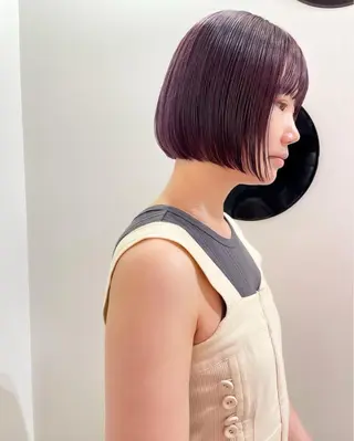 カラー レイヤーボブ🎵 ブリーチ/りりのヘアスタイル