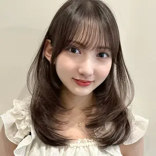 ミディアム 🌹ハッシュカット、 レイヤー韓国ヘア🌹のヘアスタイル