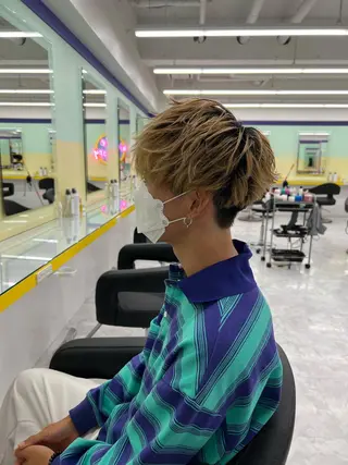 ショート カラー パーマ ヘアアレンジ メンズ キッズ ネイル マツエク・マツパ アイブロウ 🔷横浜1のパーマ 職人🔷将太郎のヘアスタイル