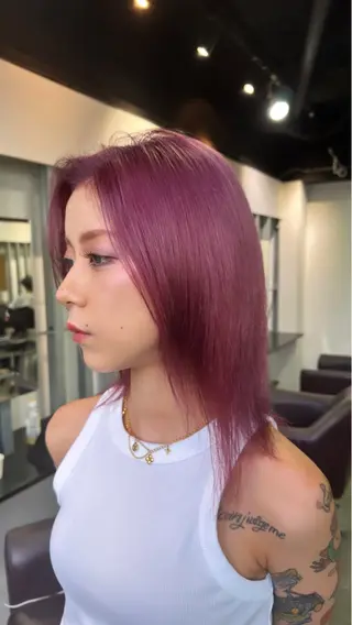 セミロング カラー 垢抜けレイヤーカラー ✨yudai✨のヘアスタイル