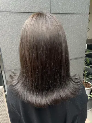 カラー ハッシュカット 暖色カラー/伊藤菜月のヘアスタイル