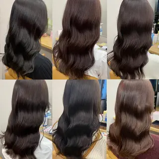 セミロング カラー プル艶職人/ にしものヘアスタイル