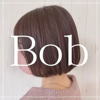 ショート カラー パーマ ボブ/透明感カラー 🤍永田真穂のヘアスタイル