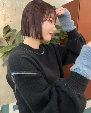 ショート カラー ひかり/透明感カラー /ボブのヘアスタイル