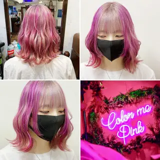 ミディアム カラー ✨️眉毛、派手髪、 ハイトーンShinの眉毛・アイブロウイメージ