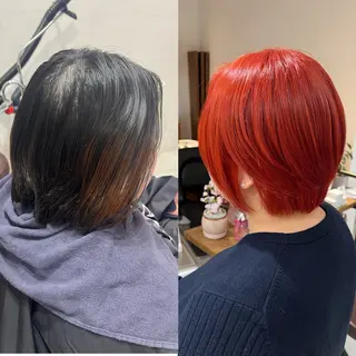 ショート カラー 🫧ボブ/艶髪カラー 伊原修子のヘアスタイル