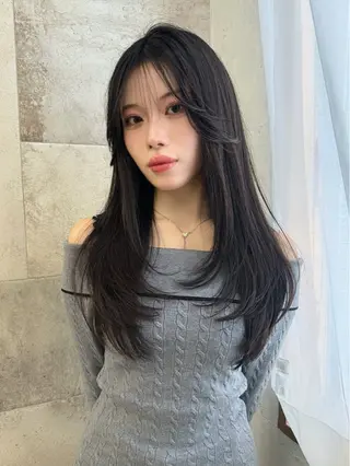 ロング 佐々木 花音のヘアスタイル