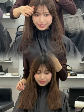 ミディアム ブリーチなし透明感 🪄aoi🤎のヘアスタイル