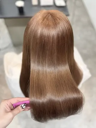 セミロング カラー 伊藤 美奈穂のヘアスタイル