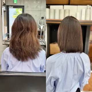 ショート カラー パーマ ショートボブ髪質改善 縮毛矯正のプロ山道潤のヘアスタイル