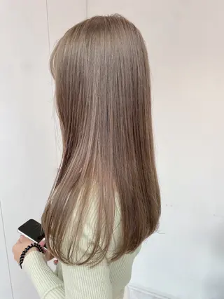 ロング カラー ヘアアレンジ トレンドモテカラー 🩷色落ちまで可愛くのヘアスタイル