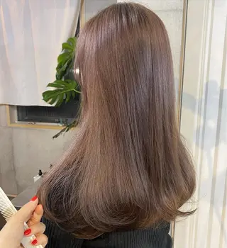 セミロング カラー パーマ ヘアアレンジ メンズ キッズ ネイル マツエク・マツパ アイブロウ モリモト サナのヘアスタイル
