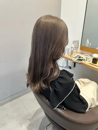 セミロング レイヤー/くびれ Chere   金剛のヘアスタイル