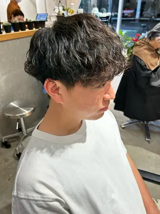 パーマ メンズ なかじま しほののヘアスタイル