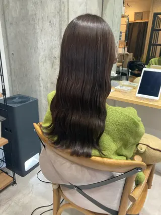 ロング ✨色持ちの良い艶 カラー✨蟹江真世のヘアスタイル