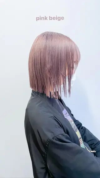 ミディアム カラー パーマ CEINE PATHのヘアスタイル
